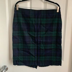 J. Crew Factory Plaid Skirt Size 12